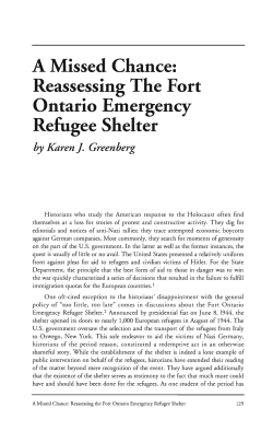 A Missed Chance: Reassessing The Fort Ontario Emergency