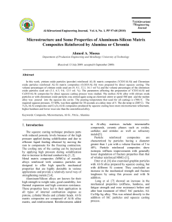 Microstructure and Some Properties of Aluminum-Silicon Matrix