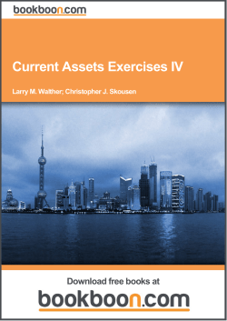 Current Assets Exercises IV
