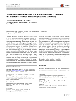 Invasive earthworms interact with abiotic conditions to influence the
