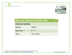 The six wives of Henry VIII
