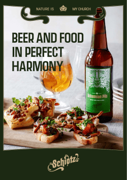 BEER AND FOOD IN PERFECT HARMONY