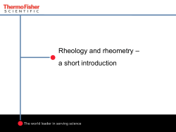 Einf&uuml;hrung in die Rheologie