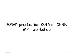 MPGD production at CERN