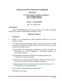 Statement of Reasons