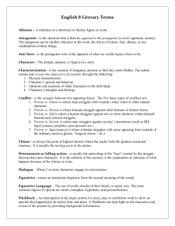 Literary Terms File