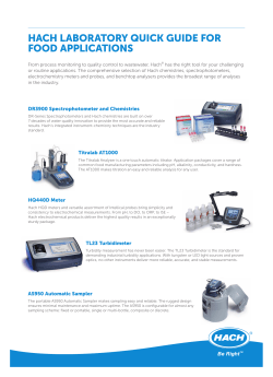 Hach Food Lab Guide