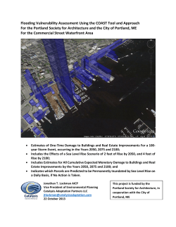 Flooding Vulnerability Assessment Using the COAST Tool and
