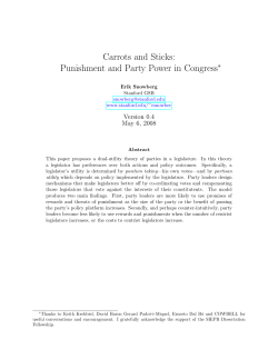Carrots and Sticks: Punishment and Party Power in Congress