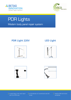 PDR Lights - Eco Repair Systems