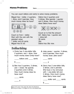 Money Problems - Sadlier Connect