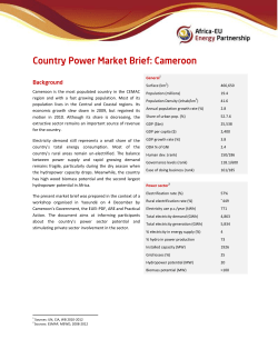 Cameroon is the most populated country in the CEMAC