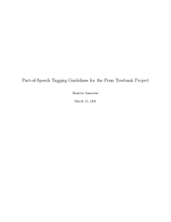 Penn Treebank Tagset