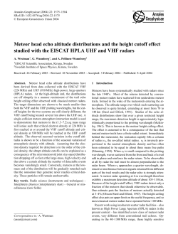 Meteor head echo altitude distributions and the height cutoff effect