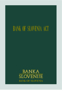 bank of slovenia act