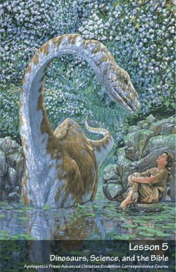Dinosaurs, Science, and the Bible