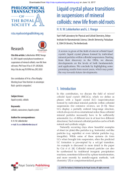 Liquid crystal phase transitions in suspensions of mineral colloids