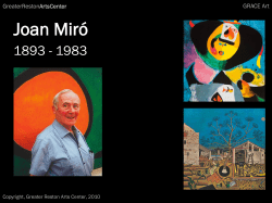 Joan Mir&oacute; - DES Art News