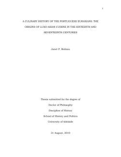 1 a culinary history of the portuguese eurasians