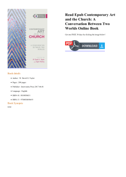 Read Epub Contemporary Art and the Church: A Conversation