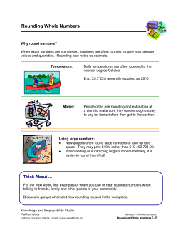 Rounding Whole Numbers