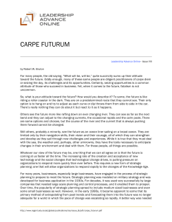carpe futurum - Regent University