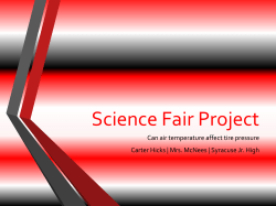 Science Fair Project