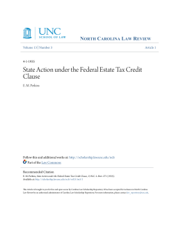 State Action under the Federal Estate Tax Credit Clause