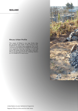 malawi - World Urban Campaign