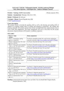 Univerzita J. Selyeho - Pedagogick&aacute; fakulta