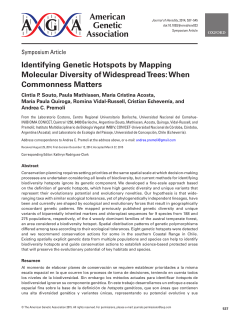 Identifying Genetic Hotspots by Mapping Molecular Diversity of