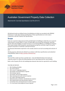 Australian Government Property Data Collection
