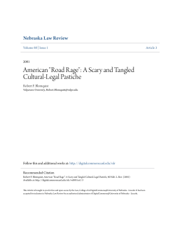 American "Road Rage": A Scary and Tangled Cultural