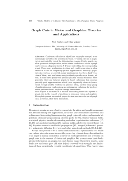 Graph Cuts in Vision and Graphics: Theories and Applications
