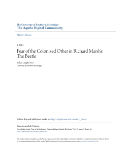Fear of the Colonized Other in Richard Marsh`s The Beetle