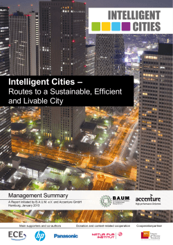 - Intelligent Cities