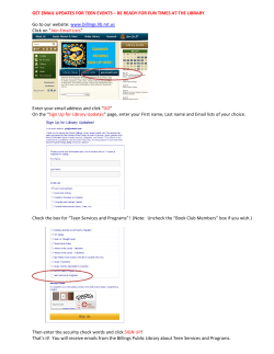 GET EMAIL UPDATES FOR TEEN EVENTS &ndash; BE READY FOR FUN
