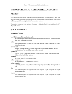 Introduction and Mathematical Concepts