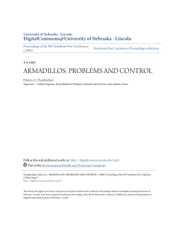 armadillos: problems and control - DigitalCommons@University of