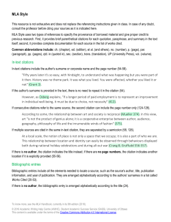 MLA Style