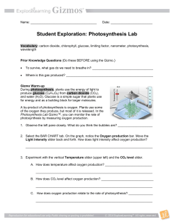Photosynthesis Lab GIZMO