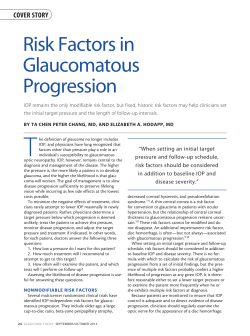 Risk Factors in Glaucomatous Progression