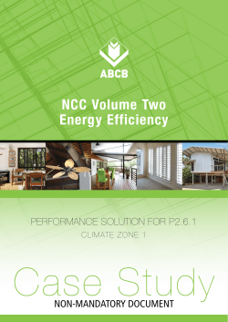 NCC Volume Two Energy Efficiency Performance Solution for P2.6.1