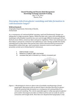 Emerging Risks from Glacier Vanishing and Lake Formation in Cold