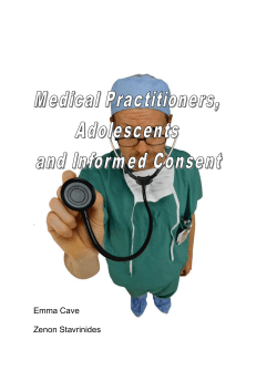Medical Practitioners, Adolescents and Informed Consent. Final