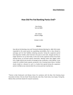 How Did Pre-Fed Banking Panics End?