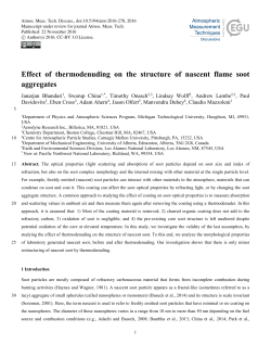 Effect of thermodenuding on the structure of nascent flame soot