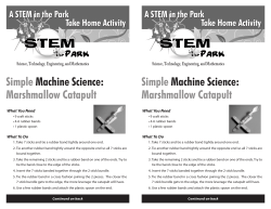 Simple Machine Science: Marshmallow Catapult Simple Machi