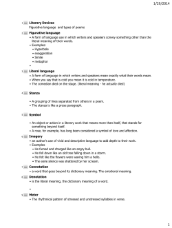 Literary Devices - Kyrene School District
