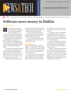 Software saves money in Halifax
